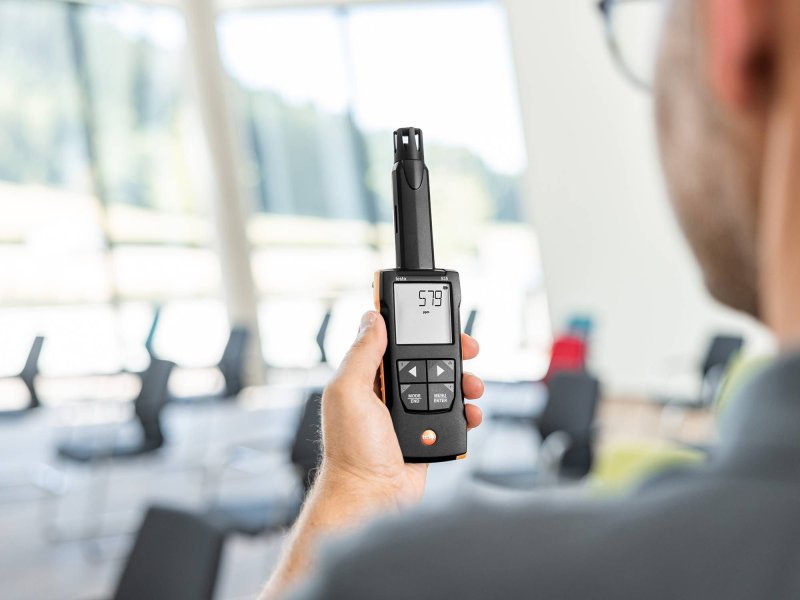 Testo 535 - Digitálny prístroj na meranie CO2 Meranie CO2 s IR senzorom
